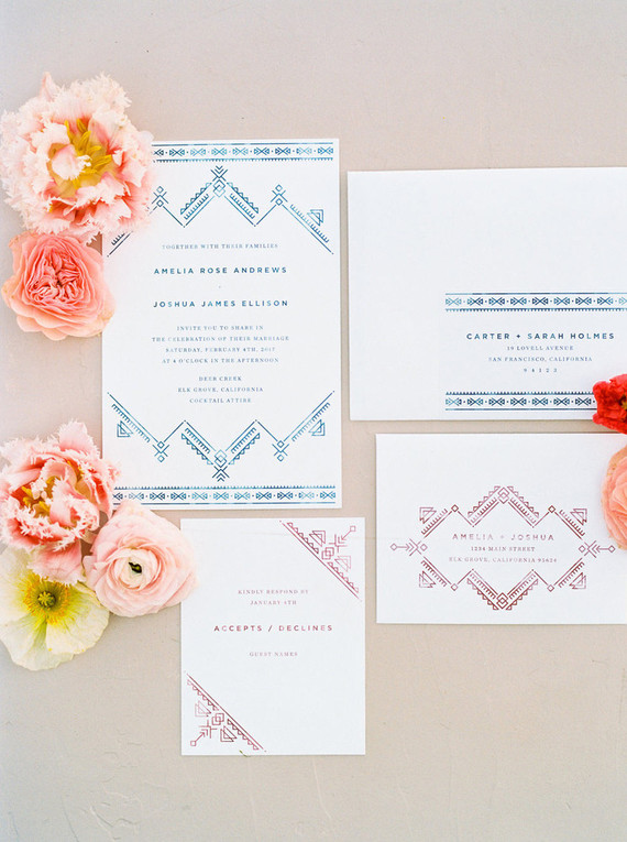 Boho invitations