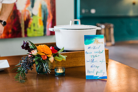 Painted menu