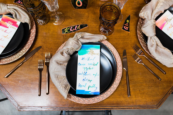 Artistic place setting Inspiration