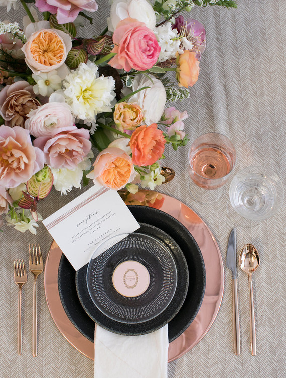 Modern custom wedding invites from Minted Inspiration