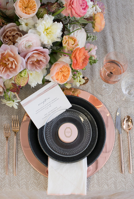 Modern custom wedding invites from Minted Inspiration