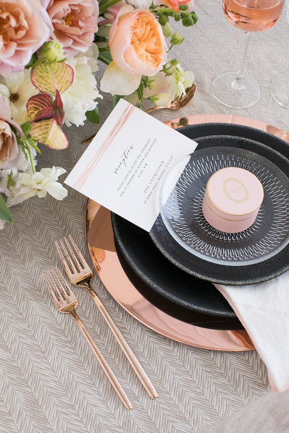 Modern custom wedding invites from Minted Inspiration