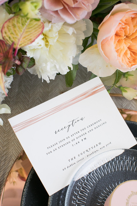 Modern custom wedding invites from Minted