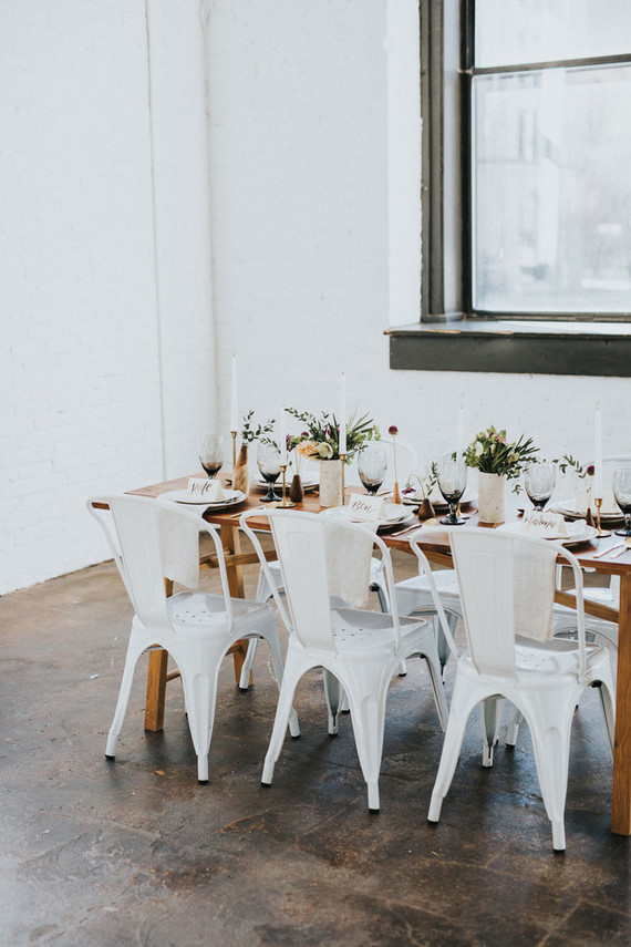 White tablescape