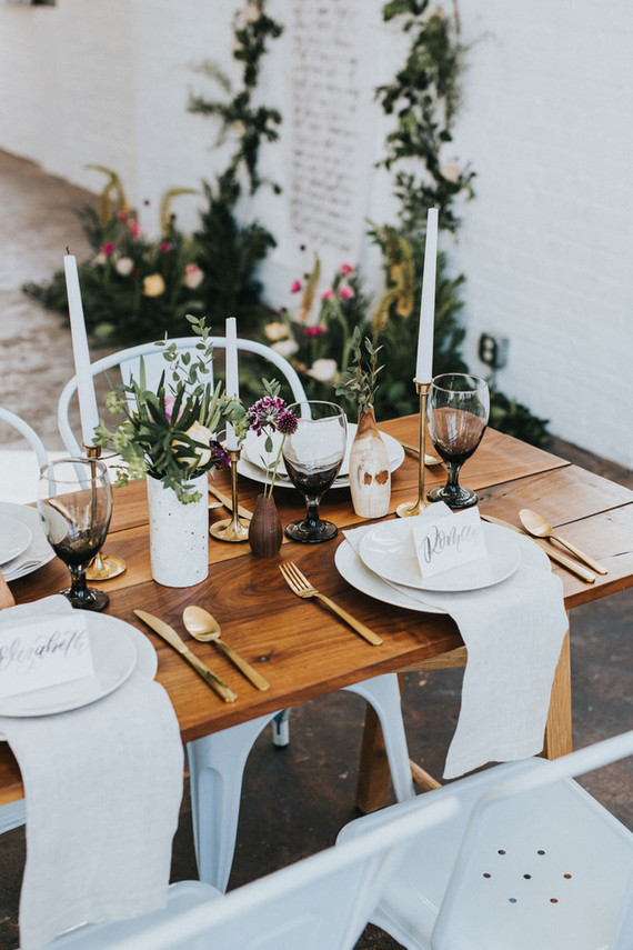 White tablescape