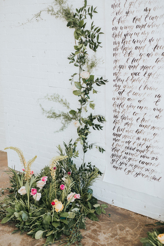 Floral altar