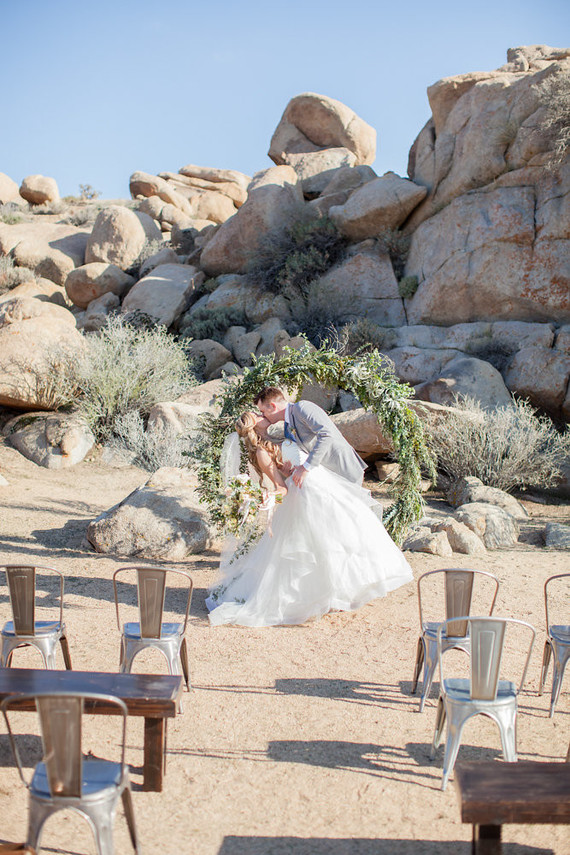 Desert wedding ceremony
