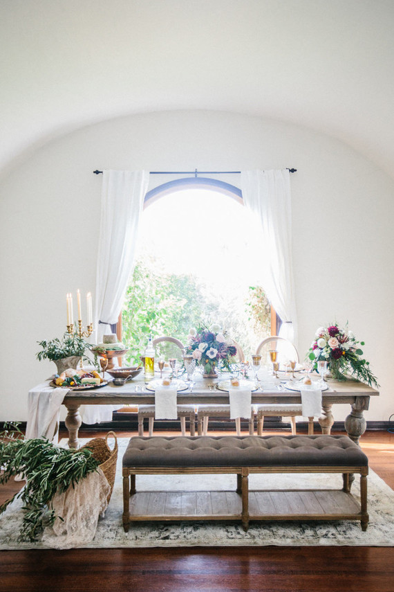 Tuscan inspired tablescape