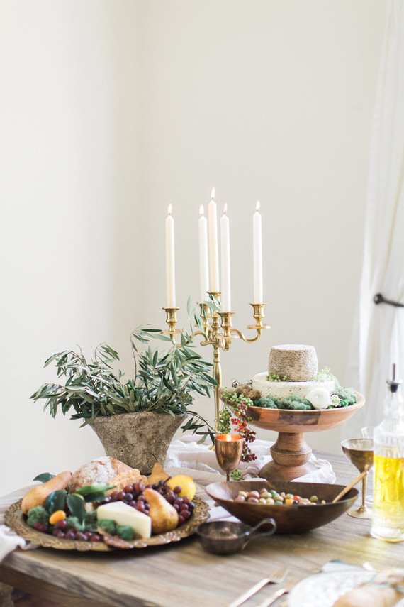 Gold candles