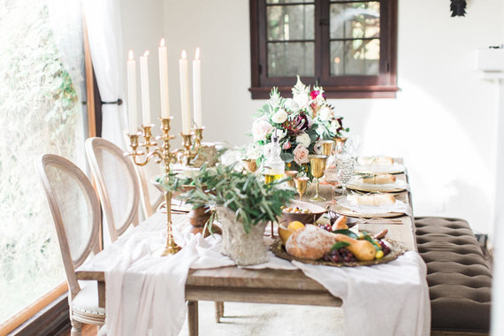 Tuscan inspired tablescape