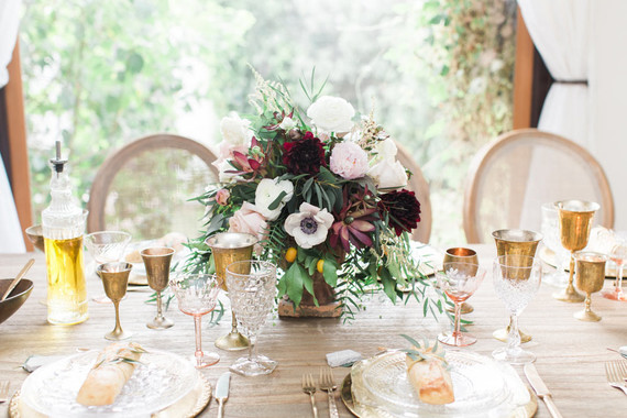 Tuscan inspired tablescape