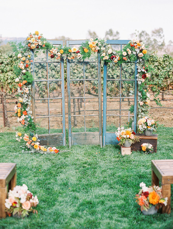 Floral altar