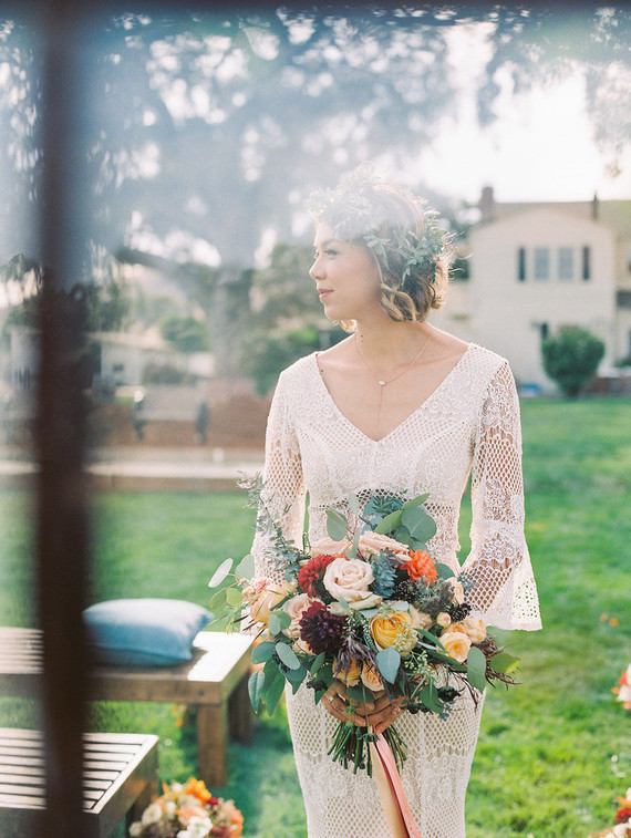 Summer bridal bouquet