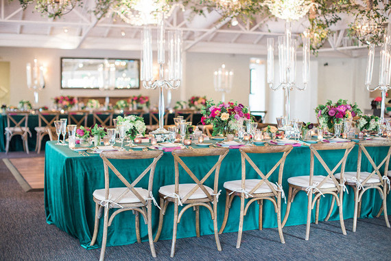 Emerald tablescape