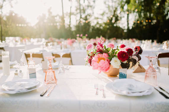 Peony centerpiece