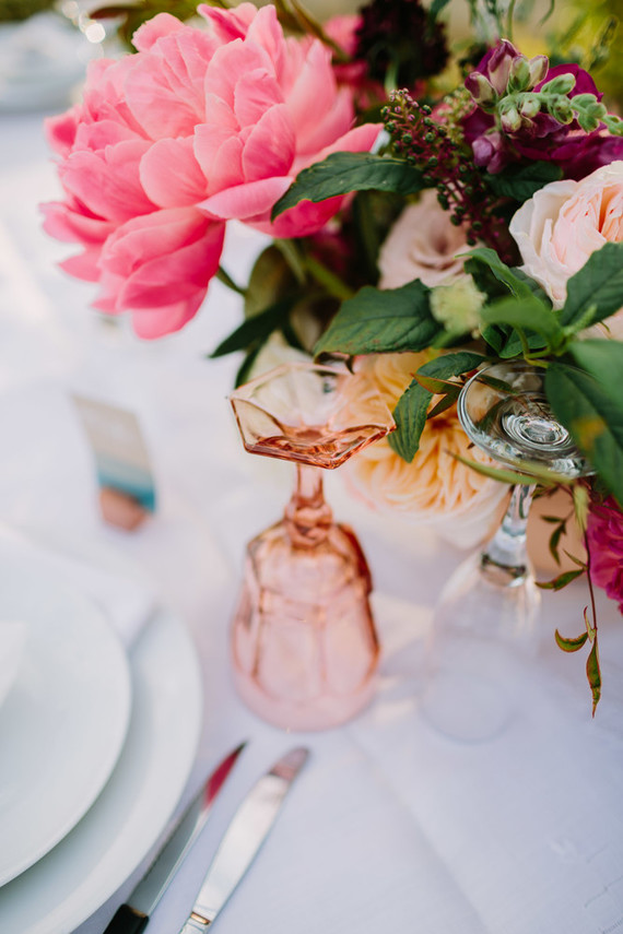 Pink glassware