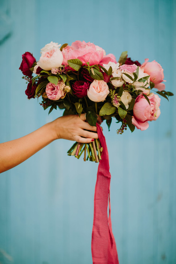 Peony bridal bouquet