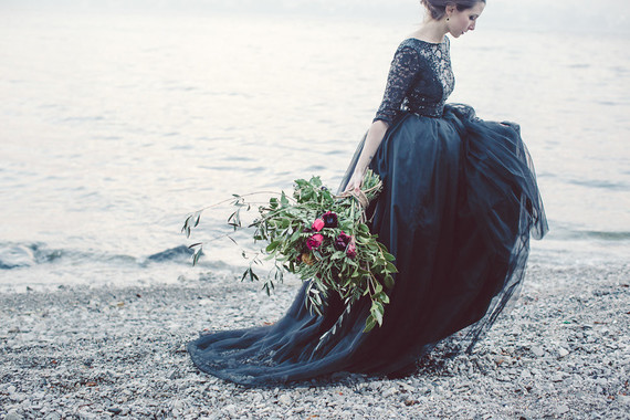 Black wedding dress