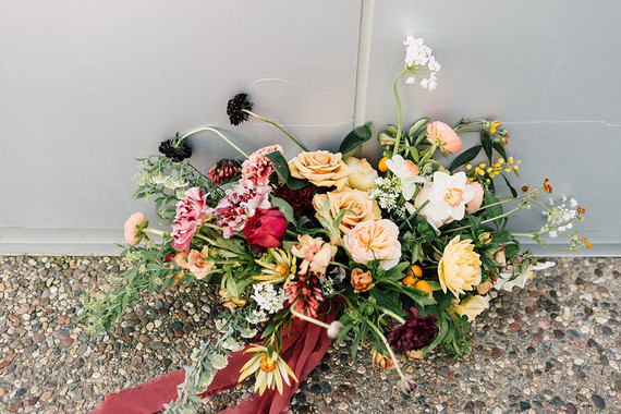 Summer bridal bouquet
