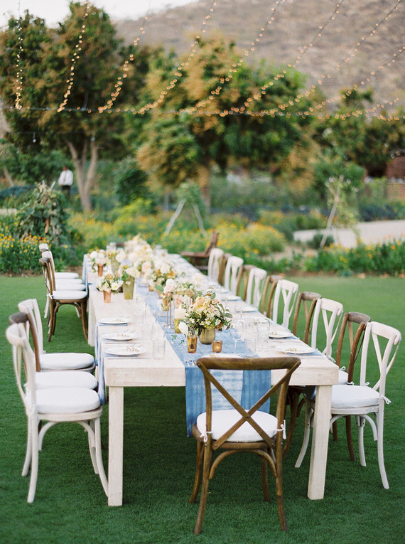 Summer wedding tablescape