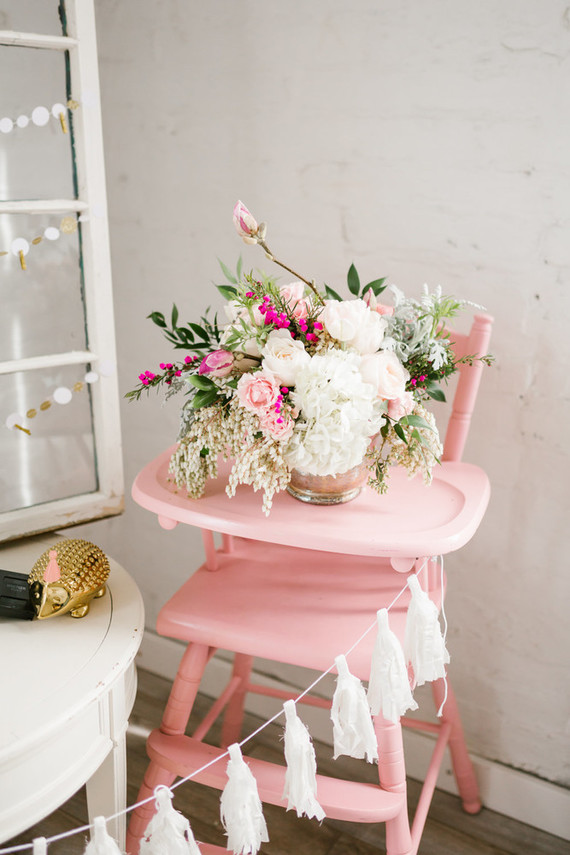 Spring pink baby shower