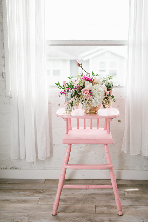 Spring pink baby shower