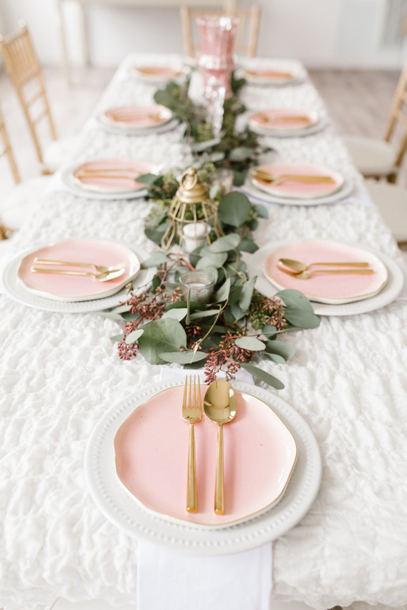 Spring pink baby shower