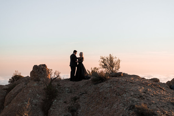 Malibu sunset engagement shoot