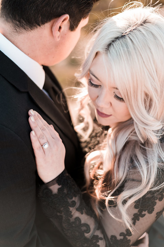 Mountaintop Malibu sunset engagement shoot