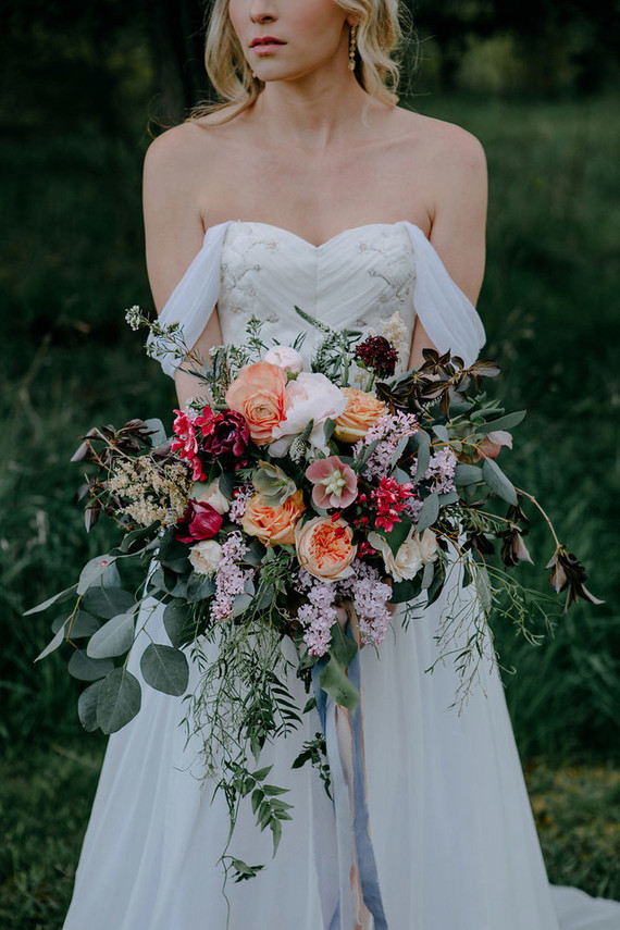 Spring bridal bouquet