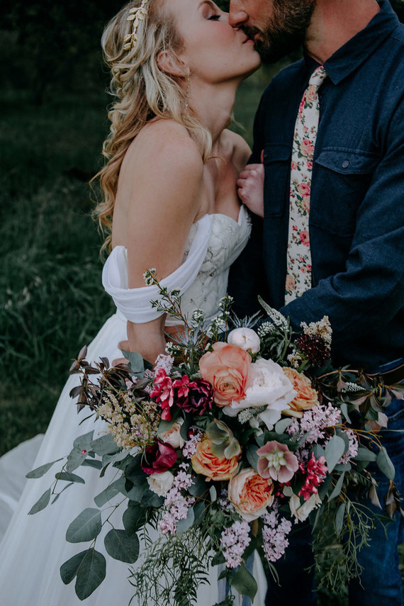 Spring bridal bouquet