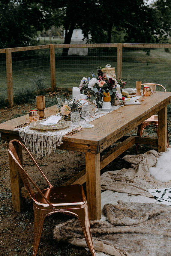 Boho tablescape