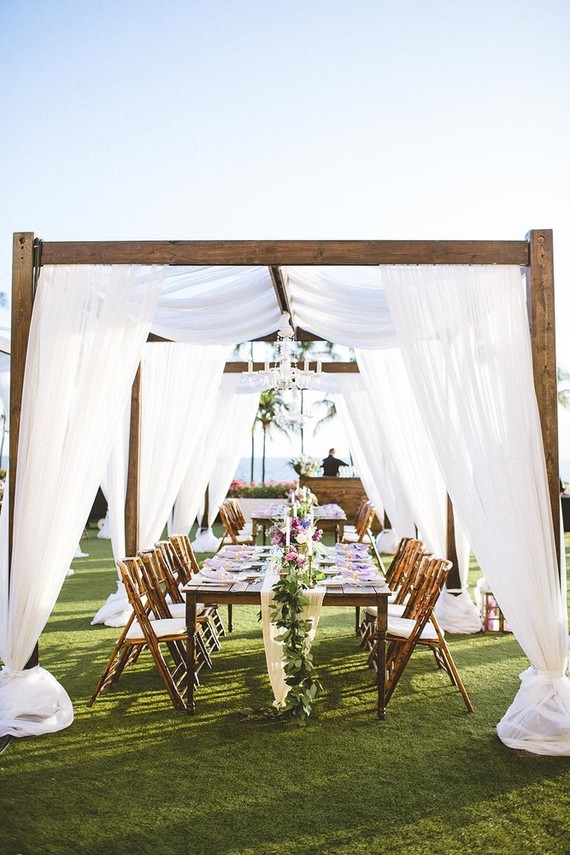 Maui wedding reception