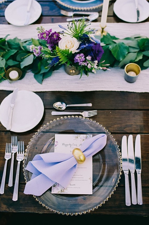 Tropical place setting
