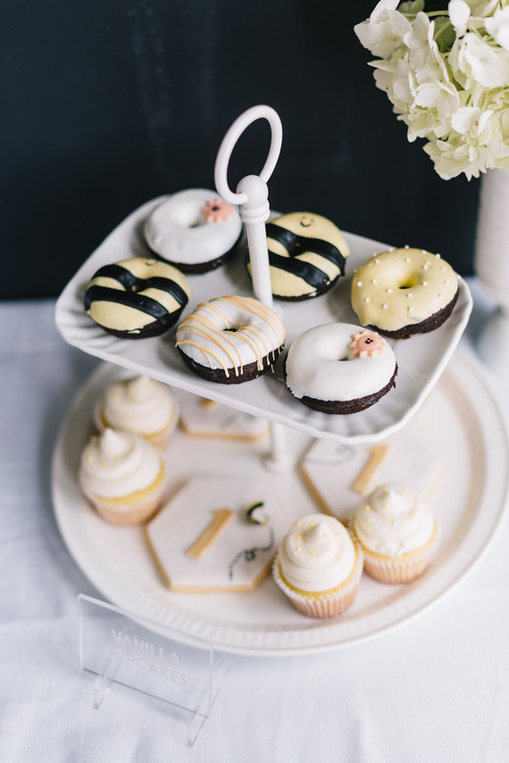 Modern Bee 1st birthday Inspiration