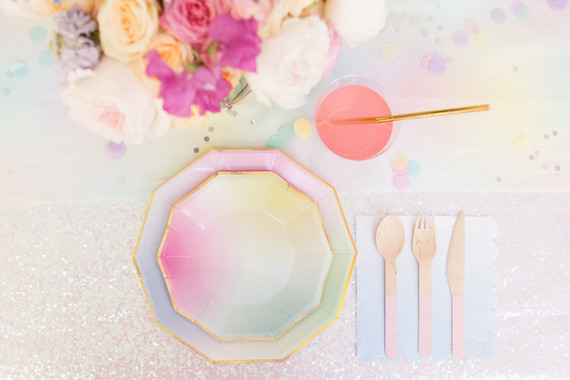 Pastel iridescent girl's birthday party Inspiration