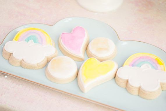 Pastel iridescent girl's birthday party Inspiration