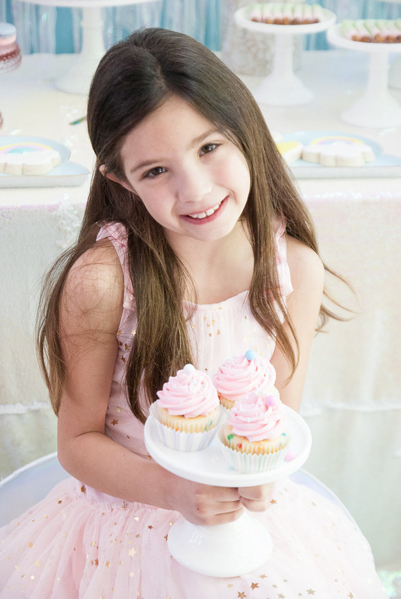 Pastel iridescent girl's birthday party Inspiration
