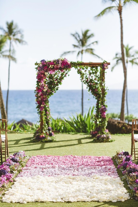 Tropical wedding flowers