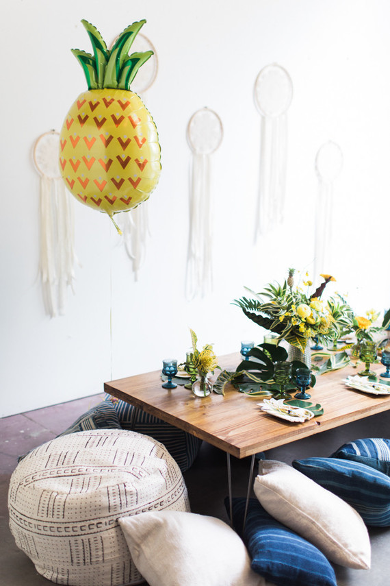 boho pineapple party ideas