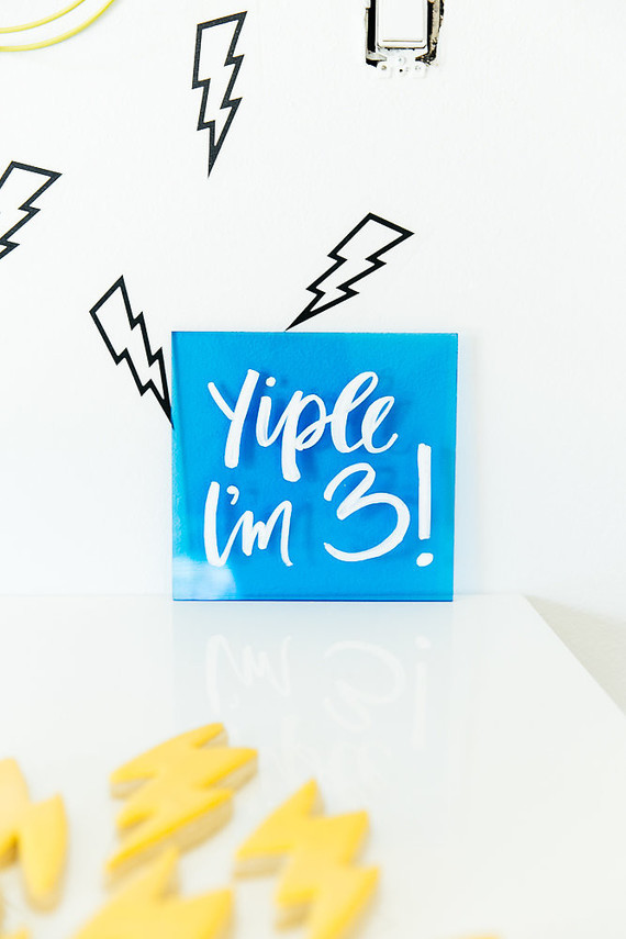 Modern super hero 3rd birthday party