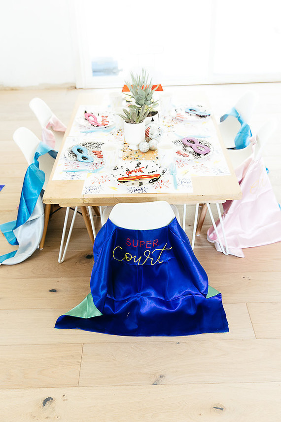 Modern super hero 3rd birthday party