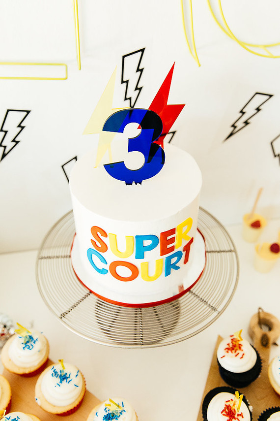 Modern super hero 3rd birthday party