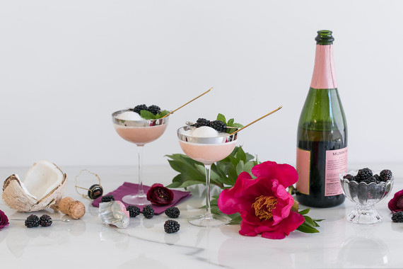 Coconut Water Sorbet Floats Inspiration