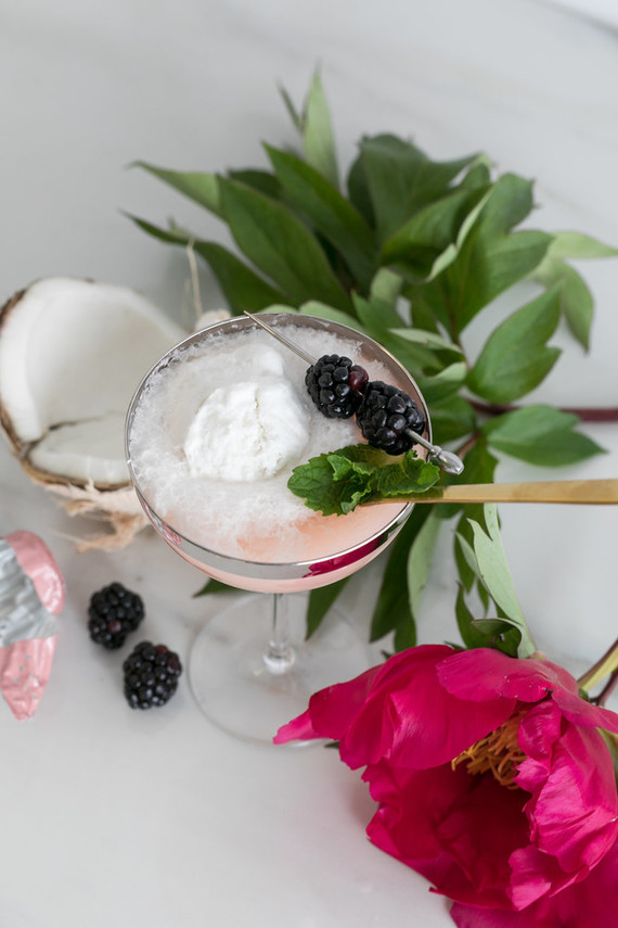 Coconut Water Sorbet Floats Inspiration