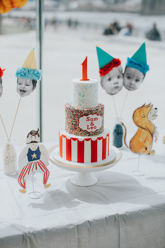 Brooklyn carousel 1st birthday for twins