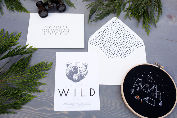 black and white 3rd birthday