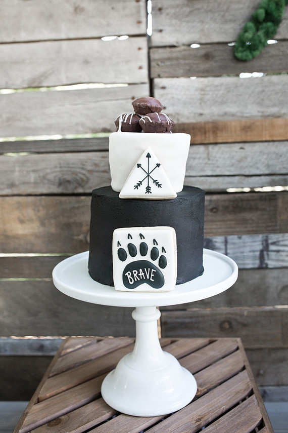 black and white 3rd birthday