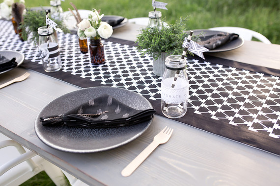 black and white 3rd birthday