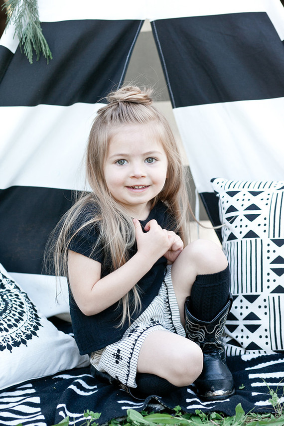 black and white 3rd birthday